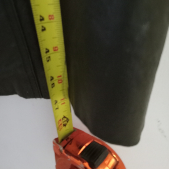 Vintage Coat OMINT APPAREL Maxie Black Leather Floral Suede Size Sm - Picture 6 of 16